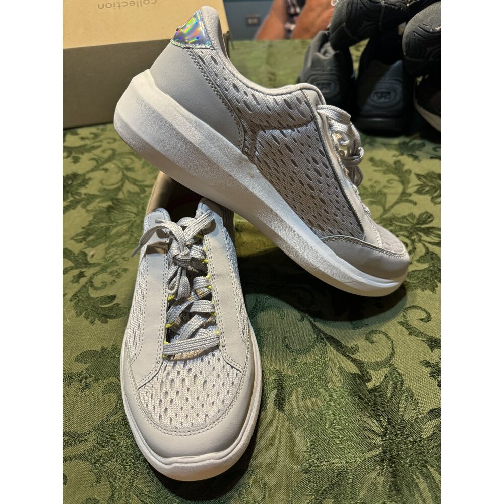 Ryka Womens Astrid Lace Up Sneakers Size 9W White